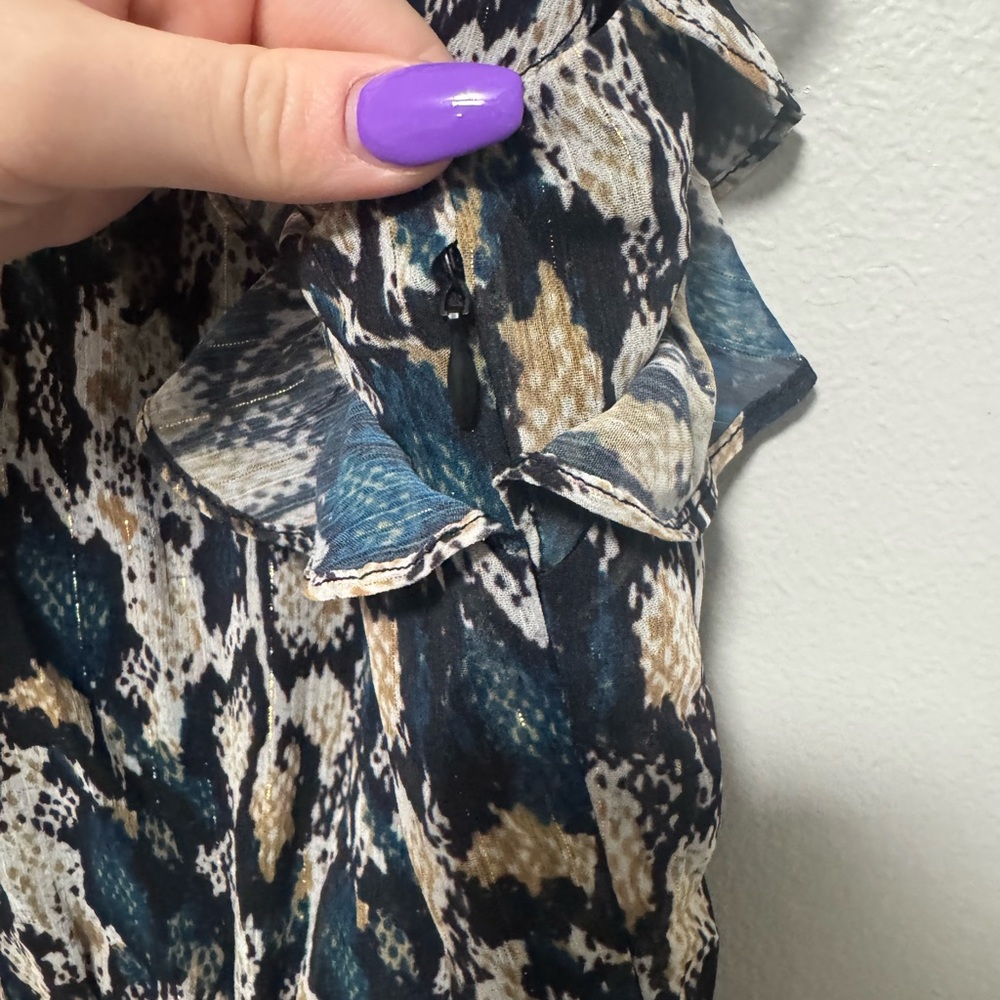 Sam Edelman Python Snake Print High Neck Dress Wi… - image 7